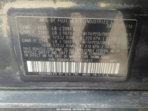 SUBARU Outback 2.5I 2011
